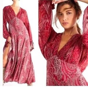 NWT-Free People Mirage Paisley Maxi Dress size 10